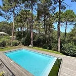 Villa 10pers Avec Piscine Privée Lacanau