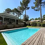 Villa 10pers Avec Piscine Privée Lacanau