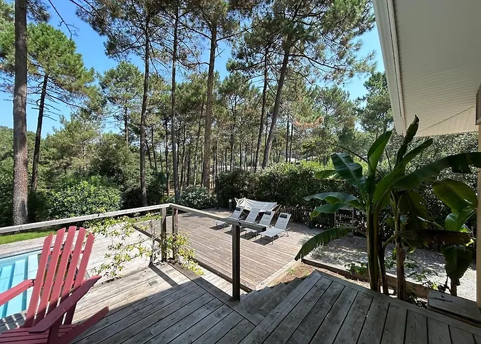 10pers Avec Piscine Privée Villa Lacanau