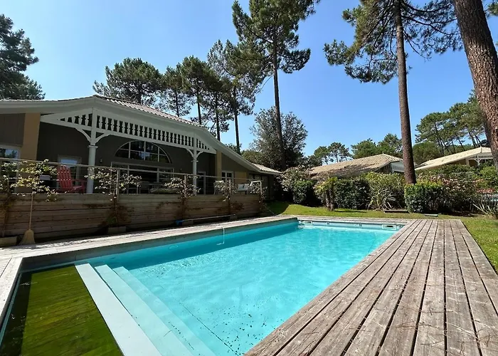 Villa 10pers Avec Piscine Privée Lacanau